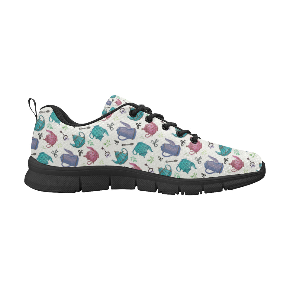Tea pots Pattern Print Design 05 Women's Sneaker Shoes