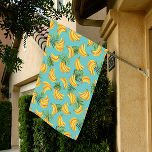 Banana Palm Leaves pattern background House Flag Garden Flag