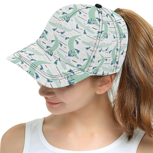 Crocodile diver pattern All Over Print Snapback Cap