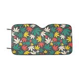 Canabis Marijuana Weed Pattern Print Design 02 Car Sun Shade