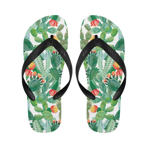 Cactus design pattern copy Unisex Flip Flops