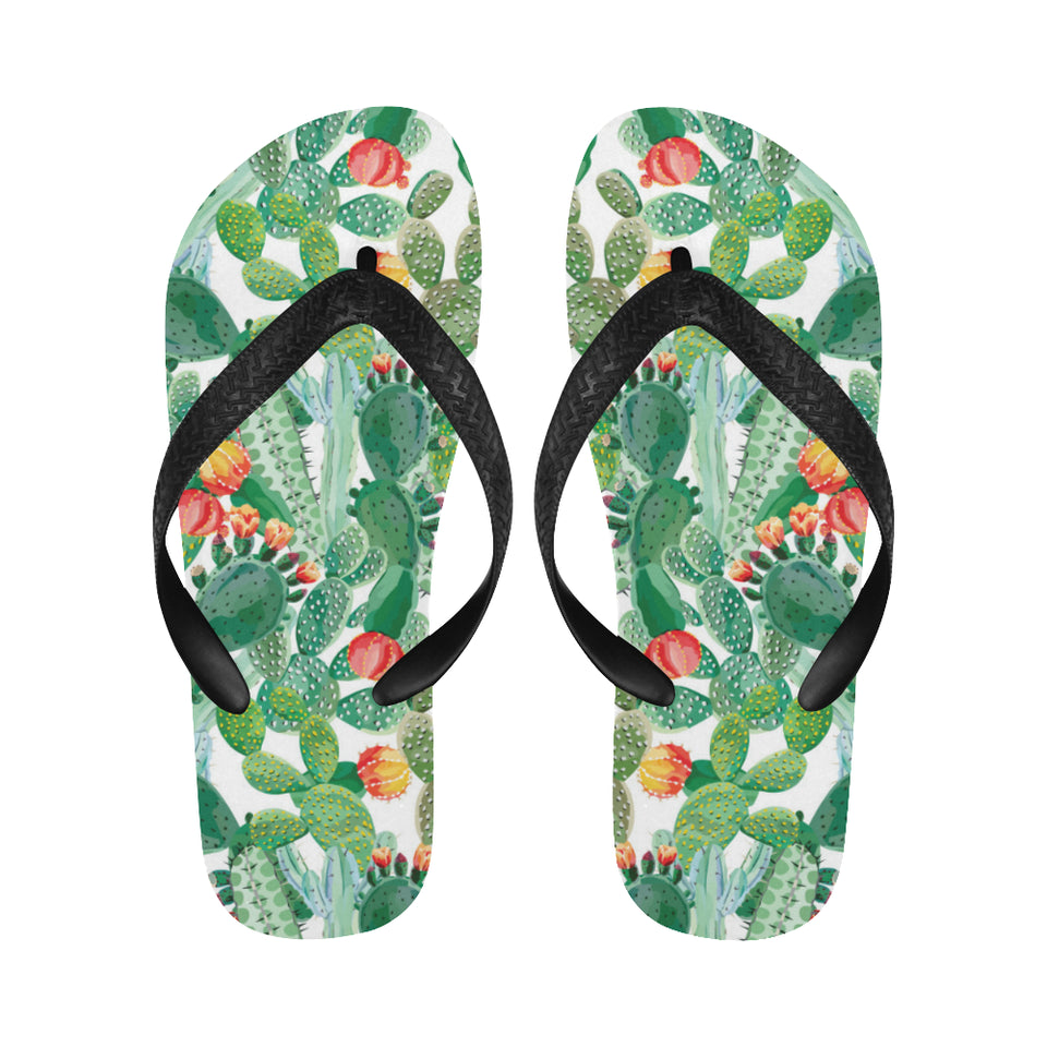 Cactus design pattern copy Unisex Flip Flops