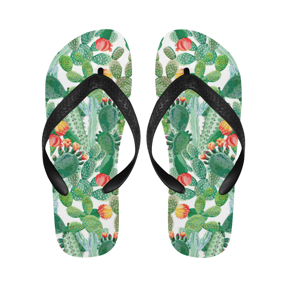 Cactus design pattern copy Unisex Flip Flops