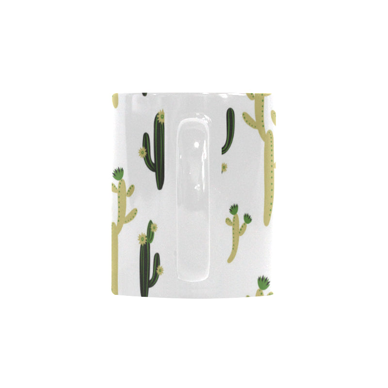 Cute cactus pattern Classical White Mug (Fulfilled In US)