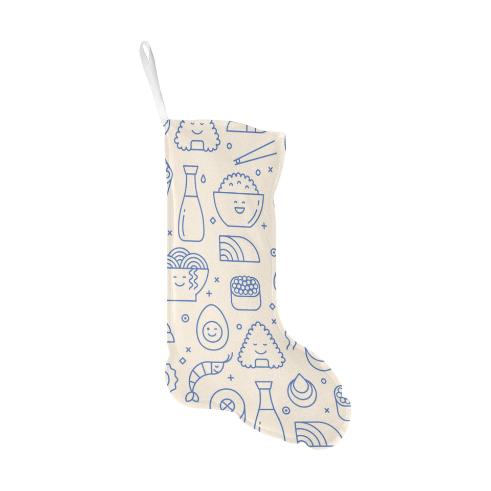 Cute sushi icon pattern Christmas Stocking
