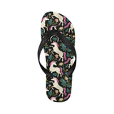 Unicorns forest background Unisex Flip Flops