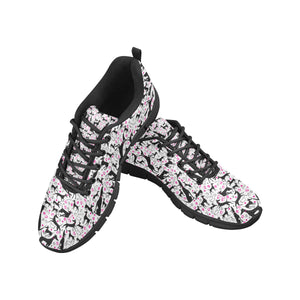 Greyhound Pattern Print Design 02 Men's Breathable Sneakers ( Model 055)