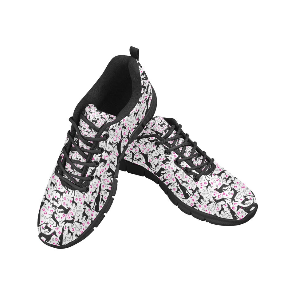 Greyhound Pattern Print Design 02 Men's Breathable Sneakers ( Model 055)