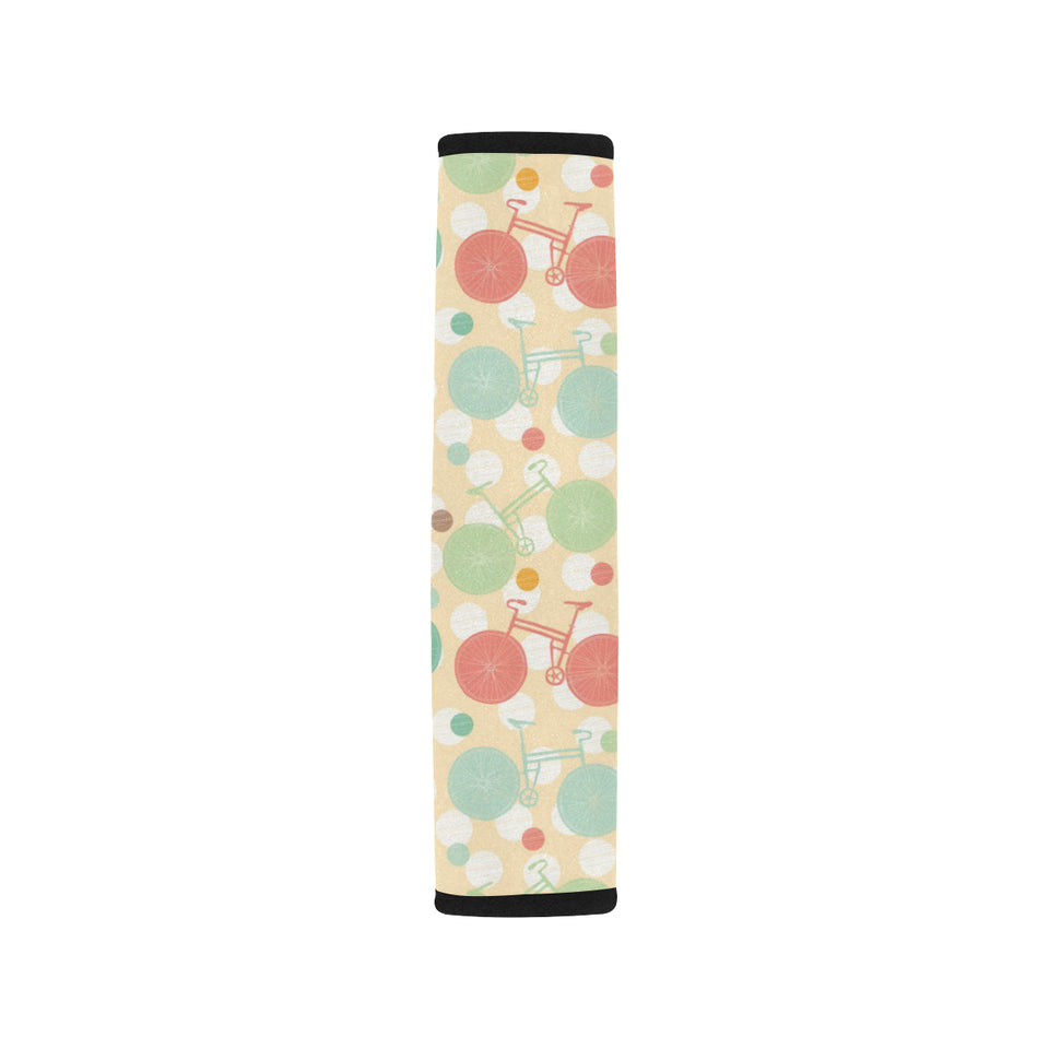 Bicycle Pattern Print Design 01 Car Seat Belt Cover