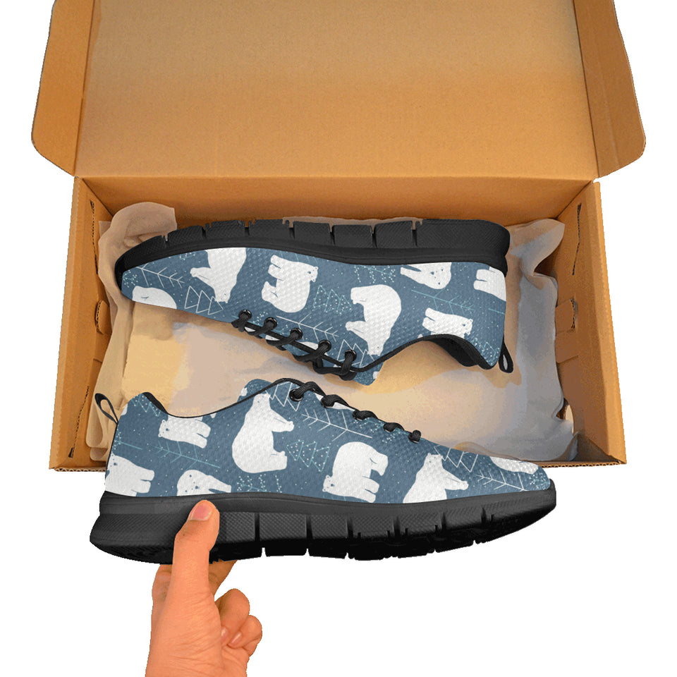 polar bear mother her child pattern Men's Sneaker Shoes