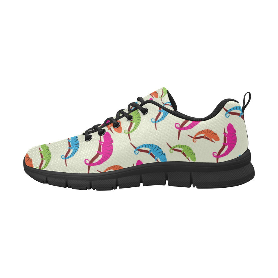 Colorful Chameleon lizard pattern Men's Sneaker Shoes
