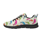 Colorful Chameleon lizard pattern Men's Sneaker Shoes