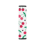 cherry pattern white background Car Seat Belt Cover