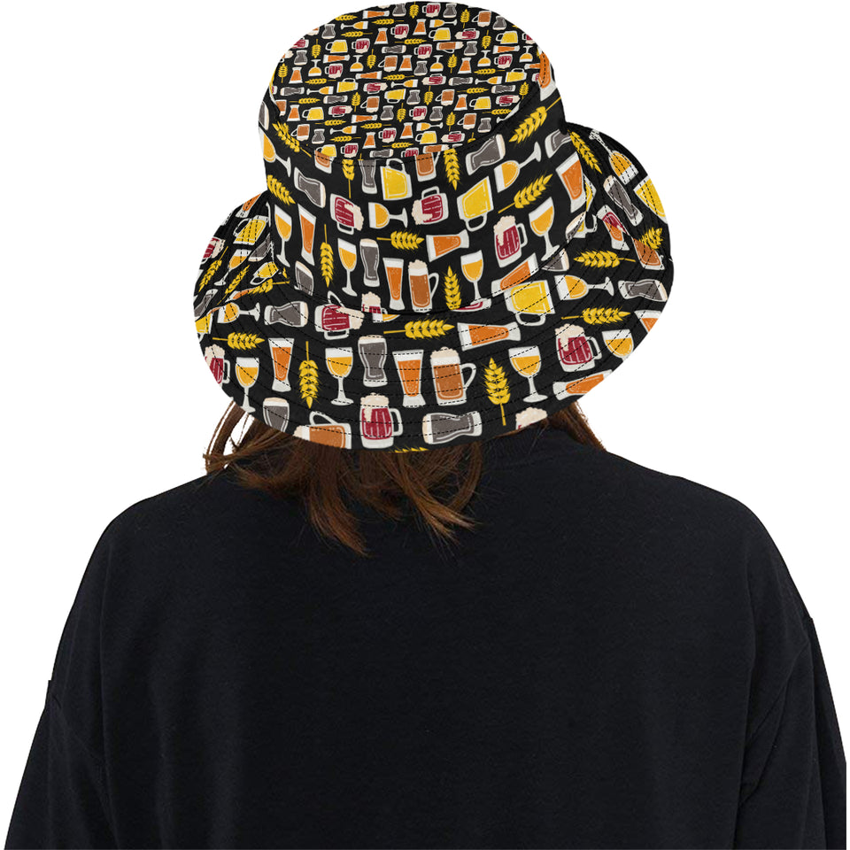 Beer type pattern Unisex Bucket Hat