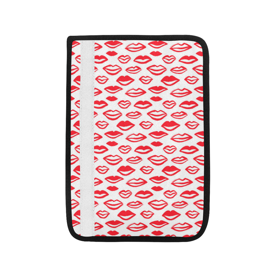 Lips Pattern Print Design 05 Car Seat Belt Cover