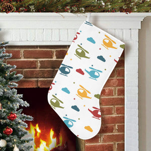 Colorful helicopter pattern Christmas Stocking