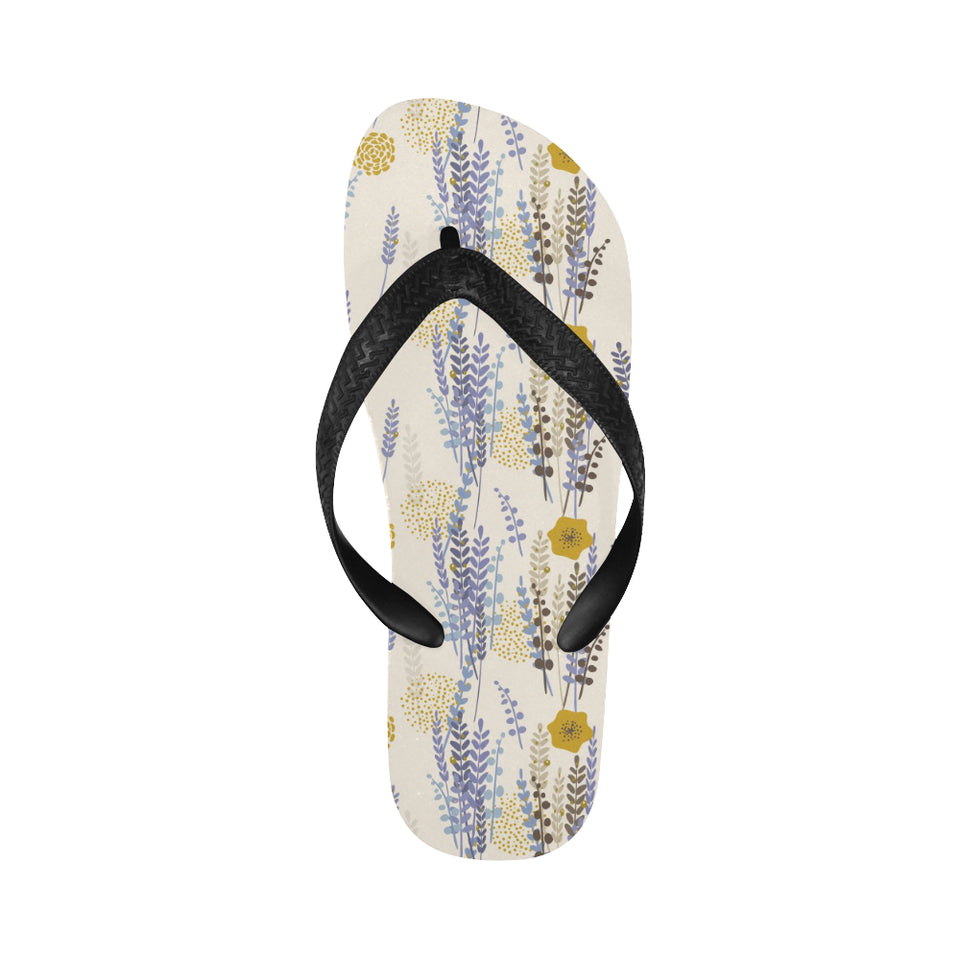 Lavender modern pattern blackground Unisex Flip Flops