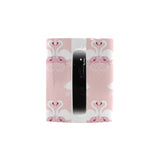 White swan and flower love pattern Morphing Mug Heat Changing Mug