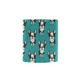 Hand drawn boston terrier dog pattern Morphing Mug Heat Changing Mug