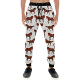 Horses running pattern background Unisex Casual Sweatpants