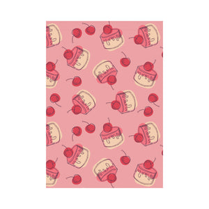 Cake cherry pattern House Flag Garden Flag