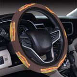 Sandwich Pattern Print Design 04 Car Steering Wheel Cover