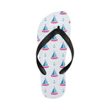 Sailboat anchor pattern Unisex Flip Flops