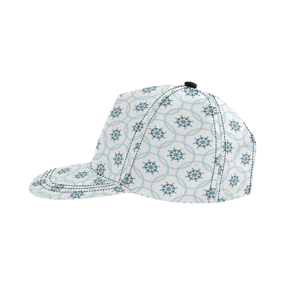 nautical steering wheel chain All Over Print Snapback Cap