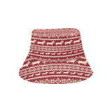 Dachshund Nordic pattern Unisex Bucket Hat