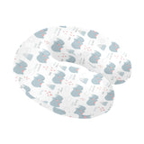 cute rhino heart pattern U-Shaped Travel Neck Pillow