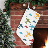 Airplane star cloud colorful Christmas Stocking