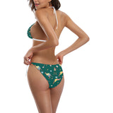 Kangaroo leaves pattern Sexy Bikinis Two-Piece Swimsuits