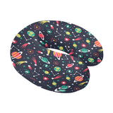 colorful space pattern planet star U-Shaped Travel Neck Pillow