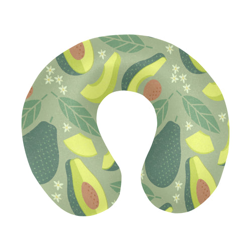 Avocado pattern U-Shaped Travel Neck Pillow