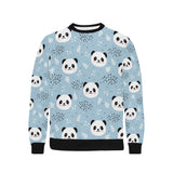 Cute panda pattern Men's Crew Neck Sweatshirt