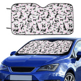 Greyhound Pattern Print Design 02 Car Sun Shade