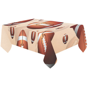 American football ball design pattern Tablecloth