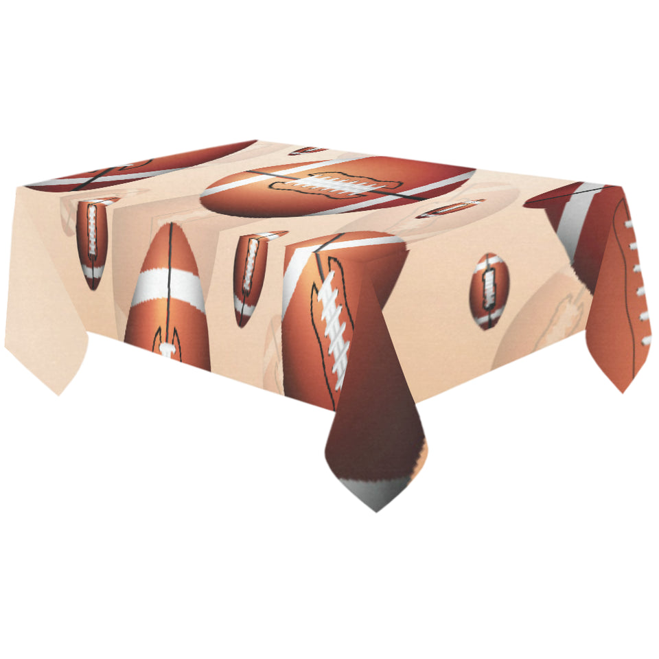 American football ball design pattern Tablecloth