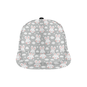 Rabbit cloud Pattern All Over Print Snapback Cap