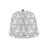 Rabbit cloud Pattern All Over Print Snapback Cap