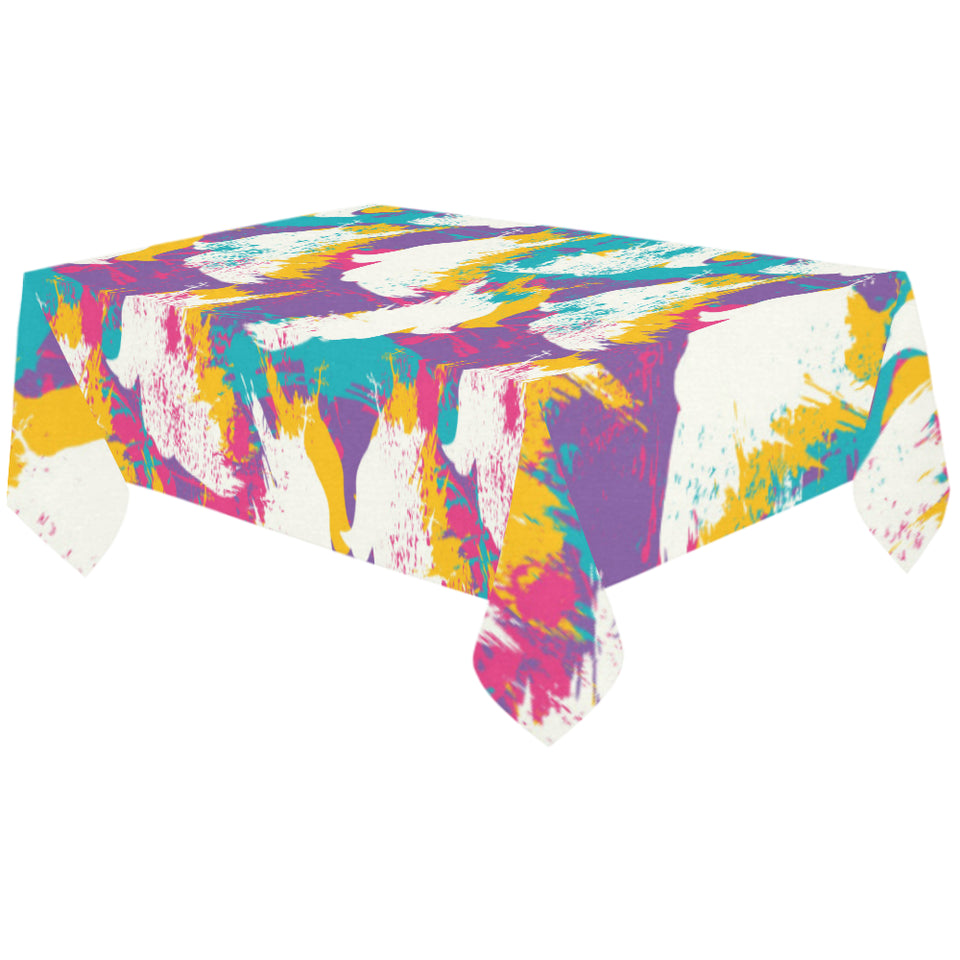Colorful crow illustration pattern Tablecloth