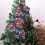 Koi Fish Carp Fishs hand drawn japanese art Christmas Stocking