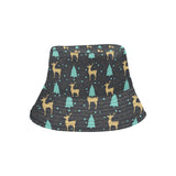 Deers star tree pattern Unisex Bucket Hat