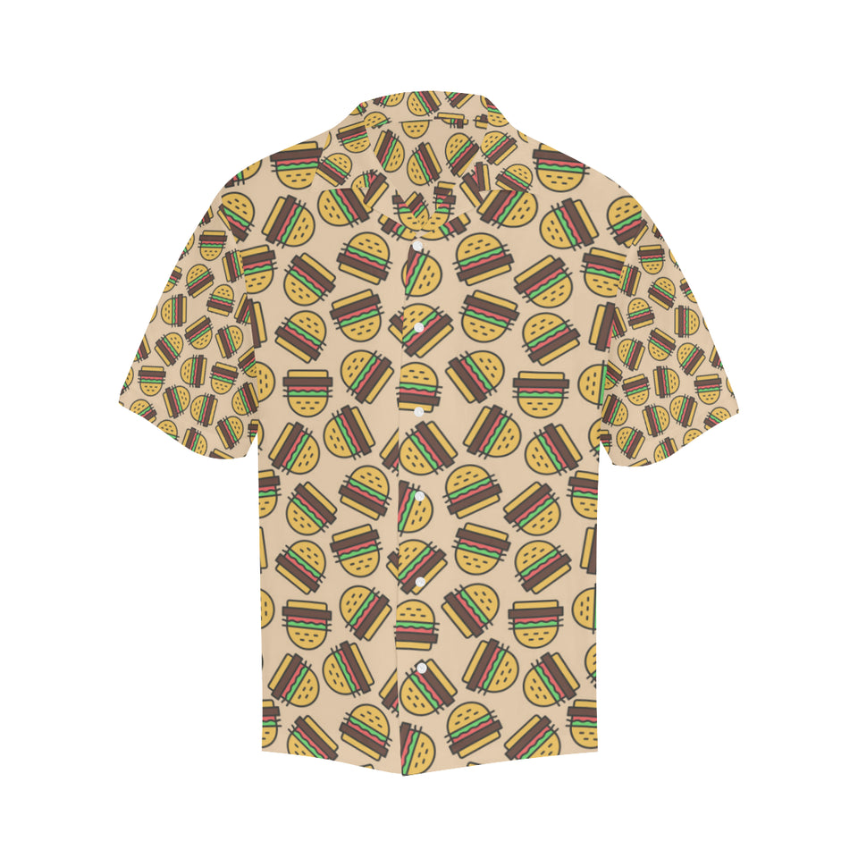 Hamburger Pattern Print Design 01 Men's All Over Print Hawaiian Shirt (Model T58)