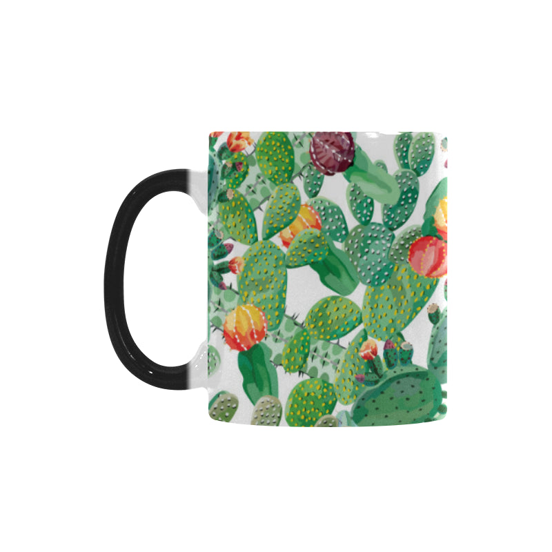 Cactus design pattern copy Morphing Mug Heat Changing Mug