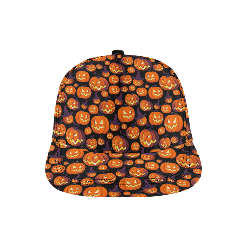 Halloween Pumpkin pattern All Over Print Snapback Cap