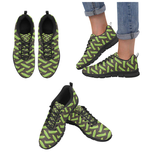Green Peas Pattern Print Design 05 Women's Sneaker Shoes
