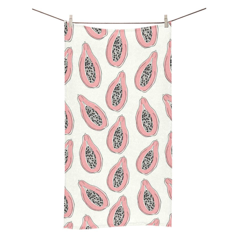 papaya pattern Bath Towel