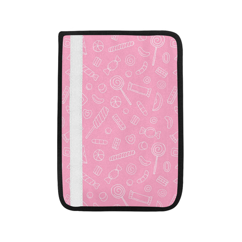 Sweet candy pink background Car Seat Belt Cover