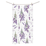 lavender flower design pattern Bath Towel